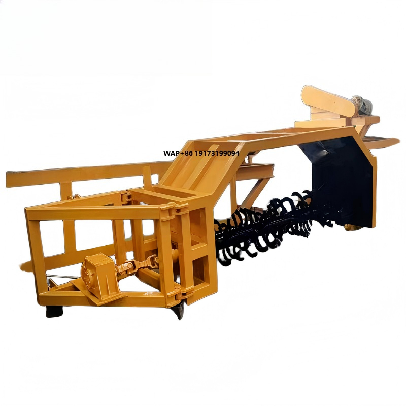 Compost Turner Machine - Peralatan Pertanian Pengolah Kompos yang Ditarik