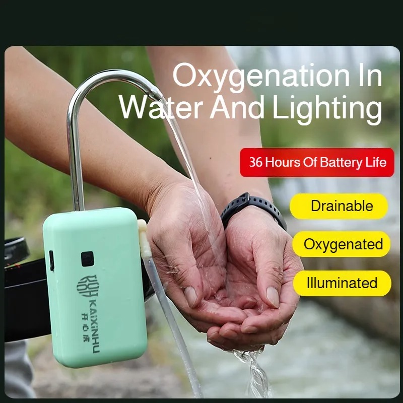 Fish Pond Aerator - Pompa Oksigen Elektrik Portabel USB Isi