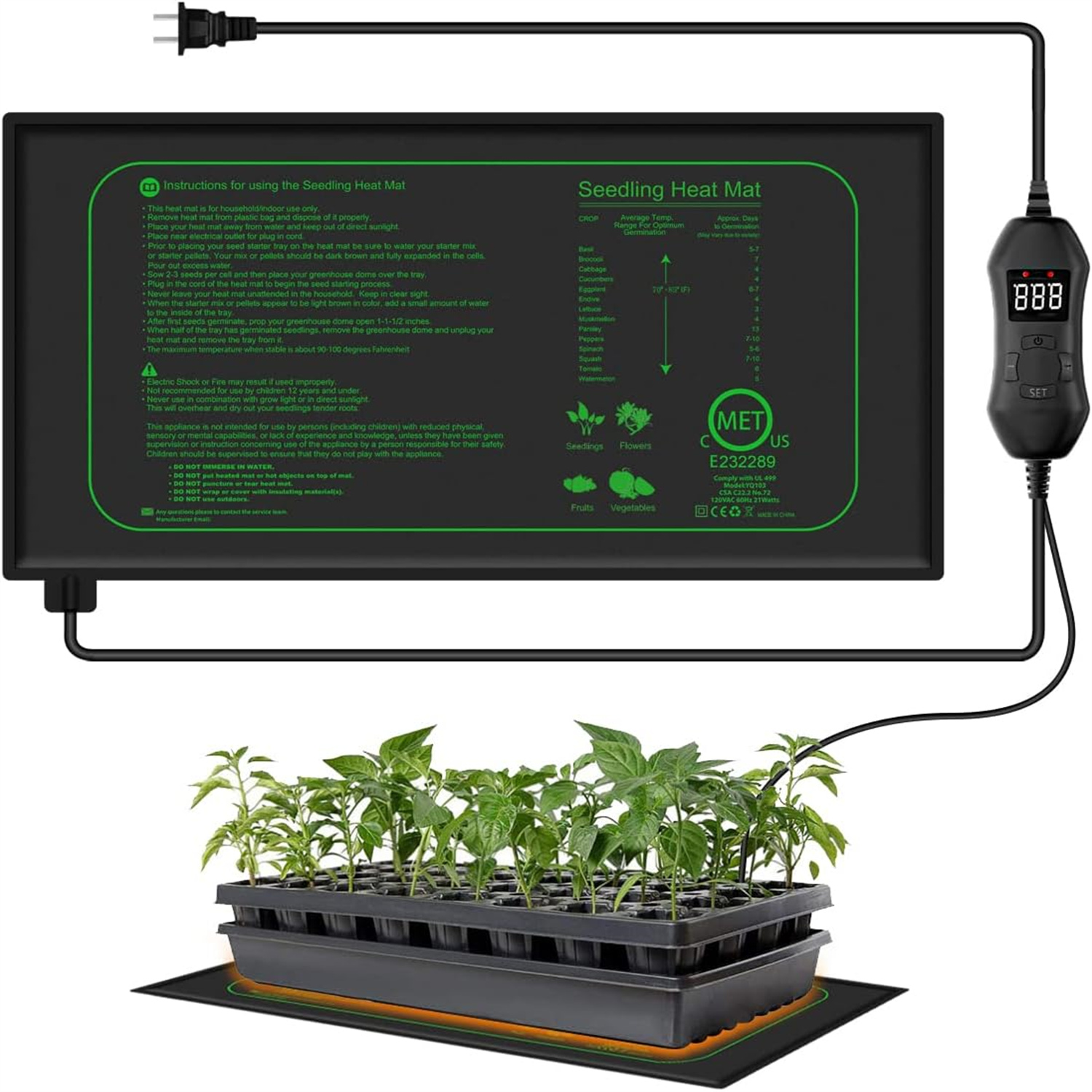 Plant Growth Regulator - Alas Pemanas Bibit dengan Termostat Digital