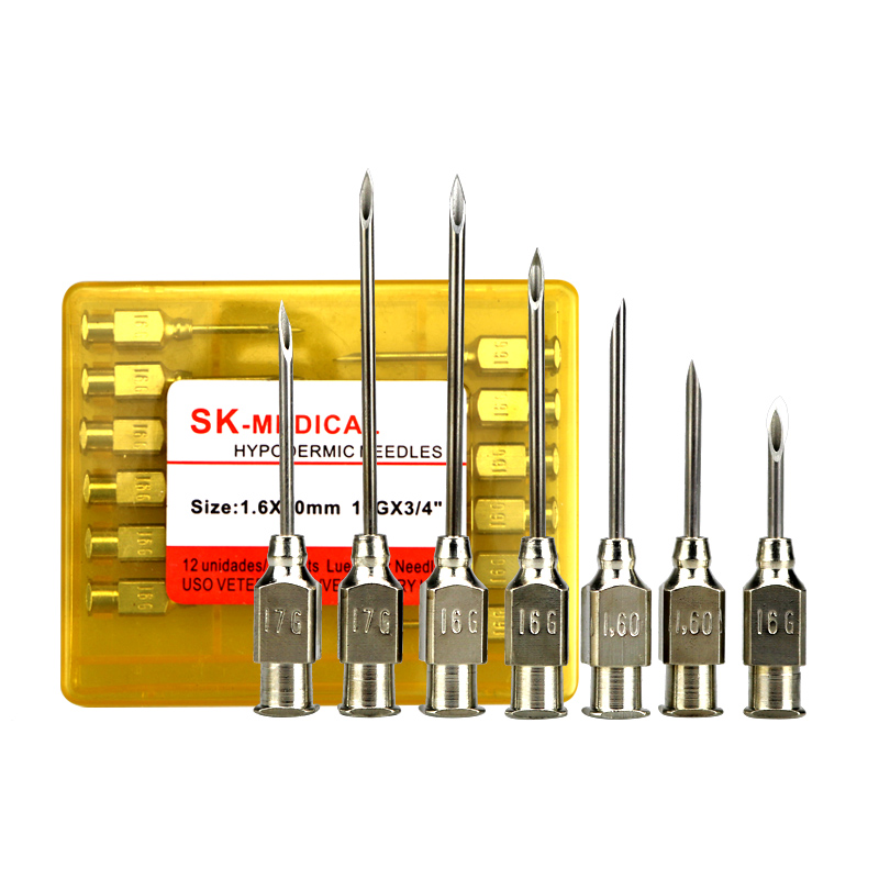 Veterinary Syringe Gun - 10 Buah/Kotak Hewan Ternak Baja Nirkarat
