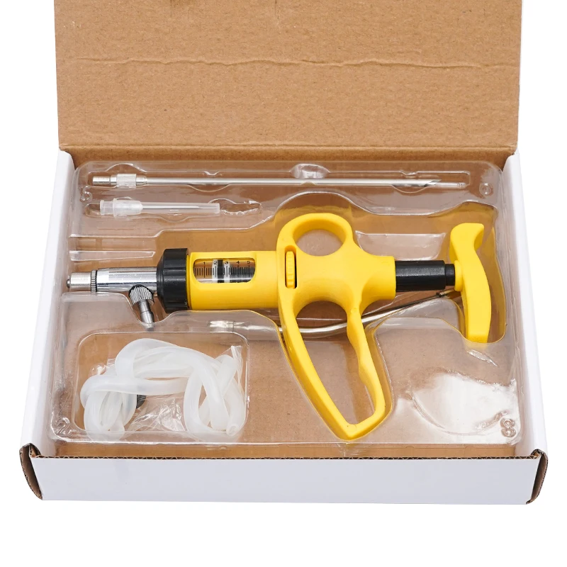 Veterinary Syringe Gun - 1 Set Alat Injeksi Syringe Kontinu