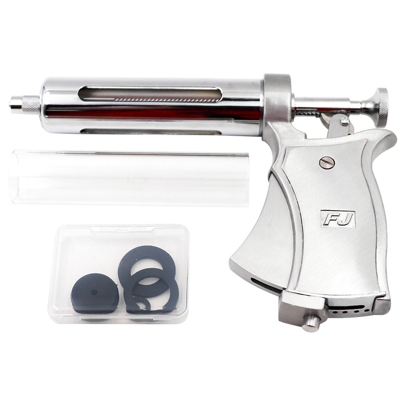 Veterinary Syringe Gun - 10Ml/20Ml/30Ml/50Ml Jarum Suntik Kontinu Dapat Disesuaikan