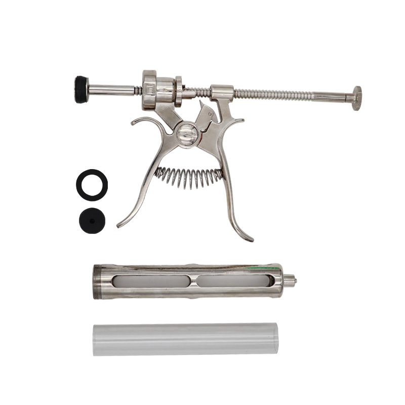 Jarum suntik hewan kambing sap - Veterinary Syringe Gun ulasan dan harga