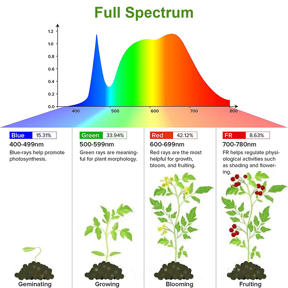 Lampu setrip tumbuh LED kepala - Plant Growth Regulator ulasan dan harga