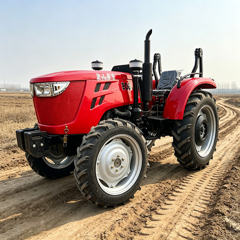 Traktor Roda Empat 60HP dengan - Agriculture Farming Types ulasan dan harga