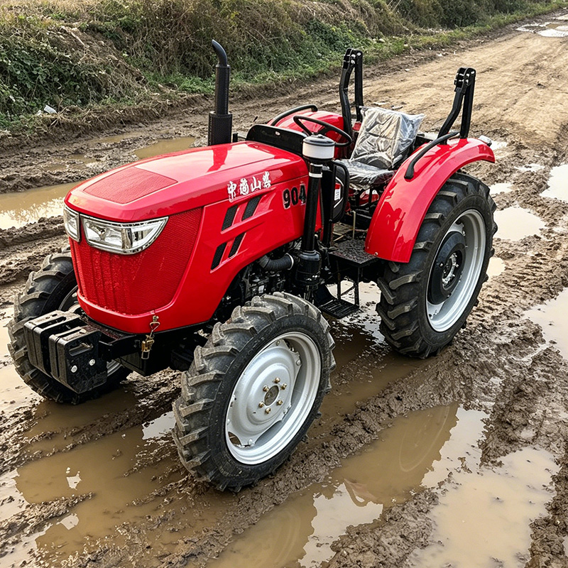 Traktor Roda Empat 60HP dengan - Agriculture Farming Types ulasan dan harga