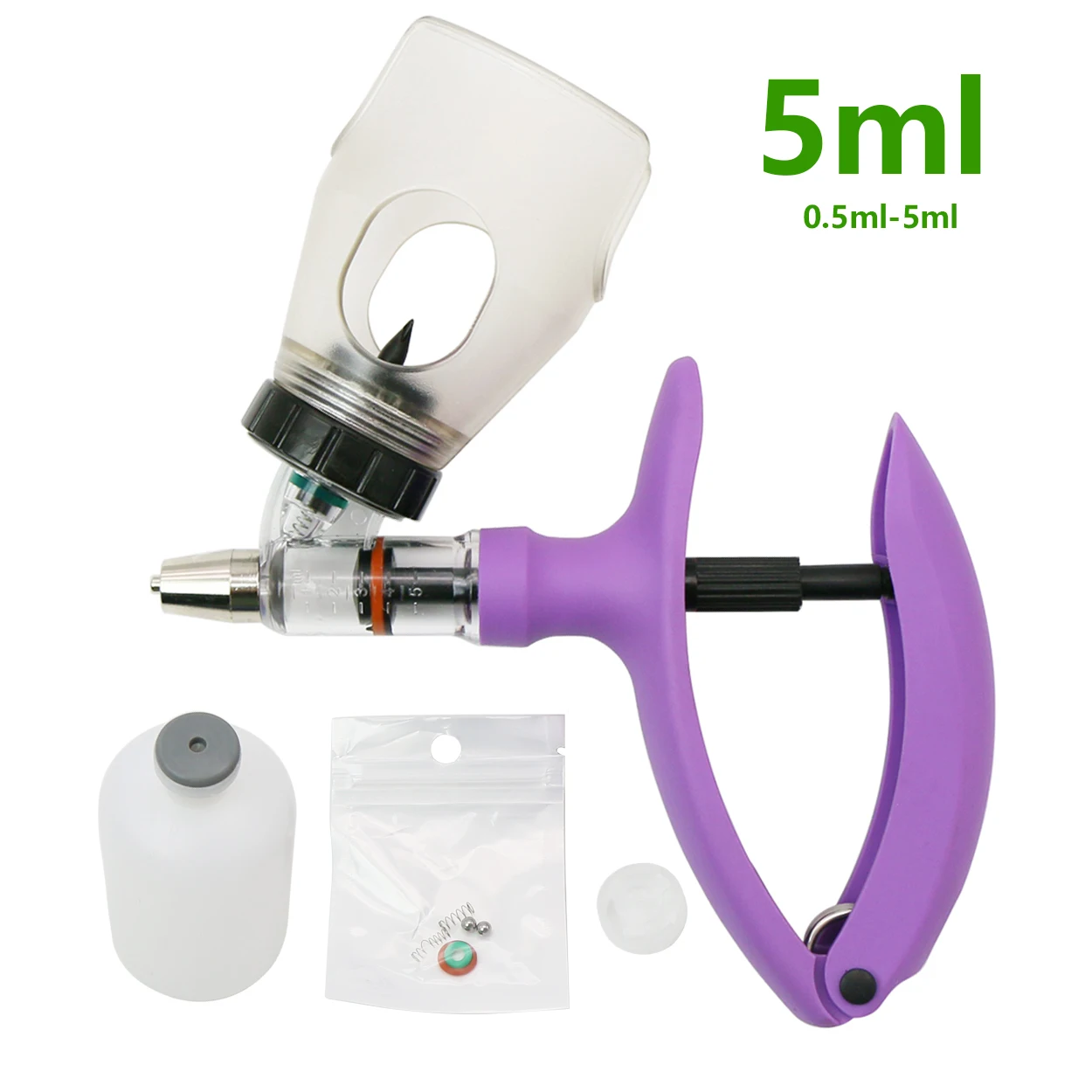 1 Buah 2/5ml Alat Suntik Otoma - Veterinary Syringe Gun ulasan dan harga