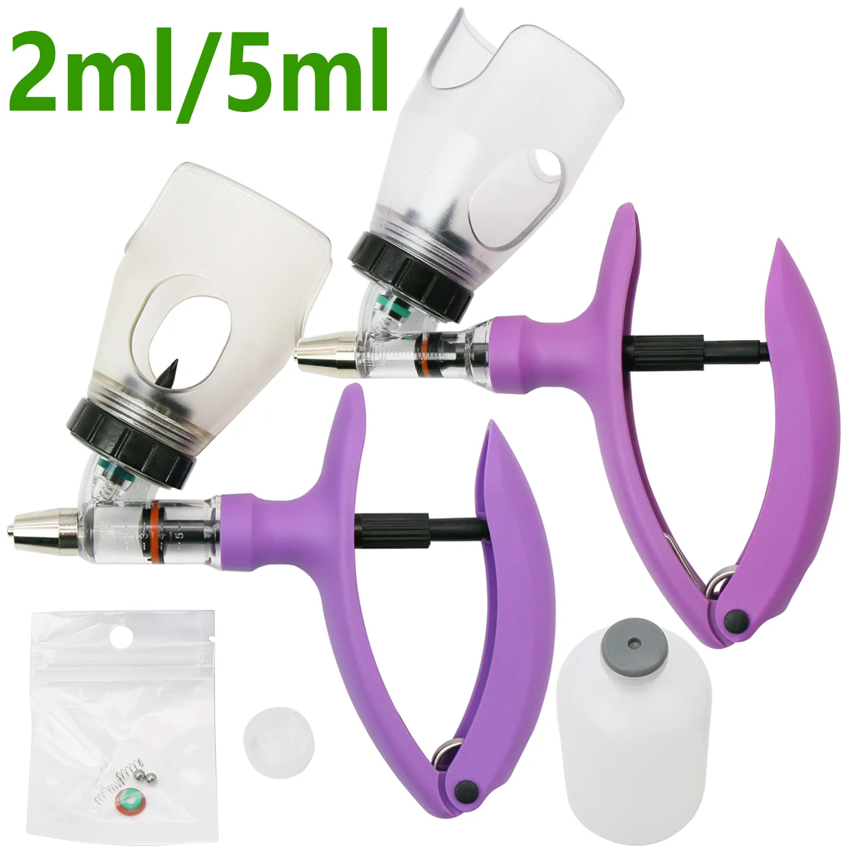 1 Buah 2/5ml Alat Suntik Otoma - Veterinary Syringe Gun ulasan dan harga