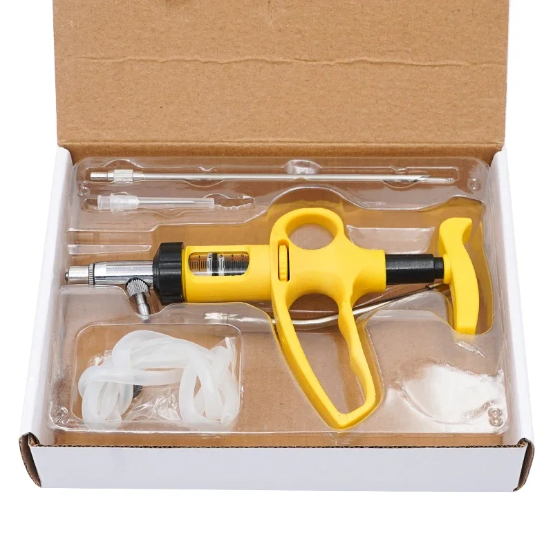 1 buah alat suntik injeksi ter - Veterinary Syringe Gun ulasan dan harga
