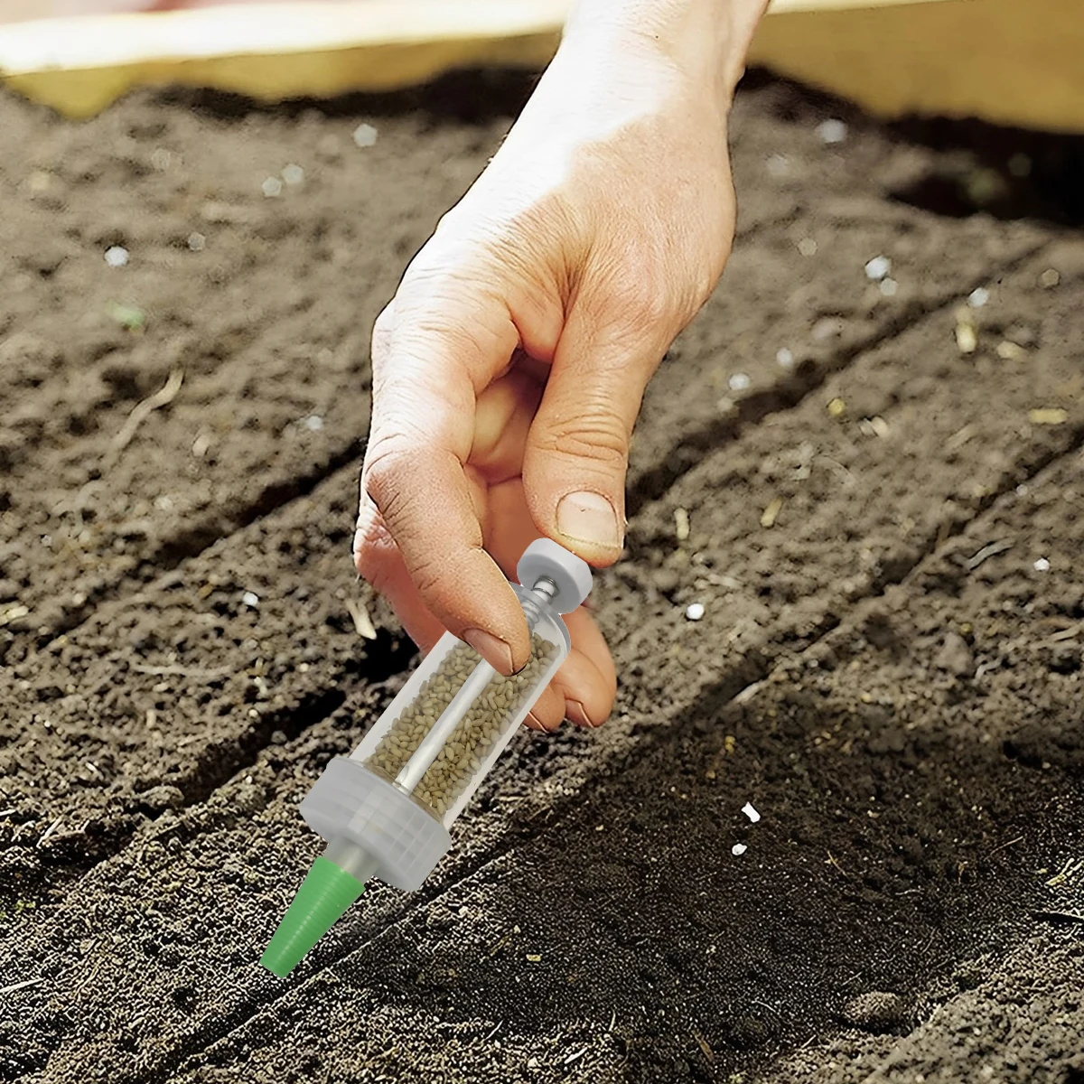 Dispenser Benih Penaburan Mini - Manual Seeder Hand ulasan dan harga
