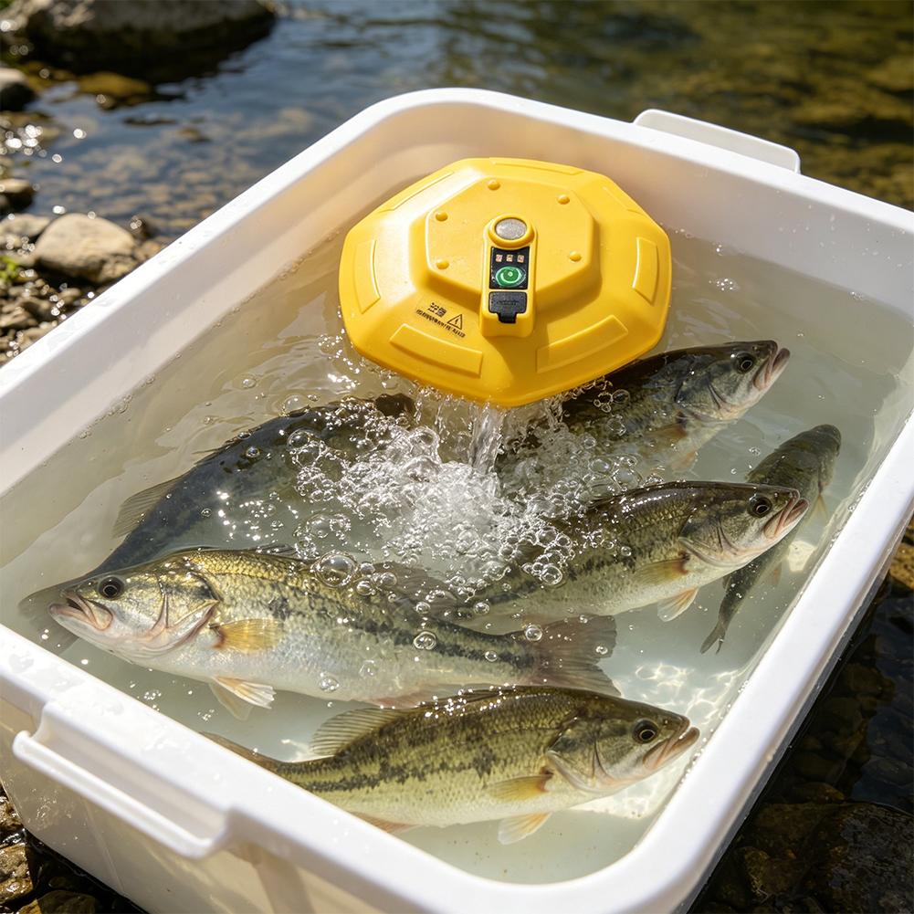 Pompa Oksigen Akuarium Nirkabe - Fish Pond Aerator ulasan dan harga