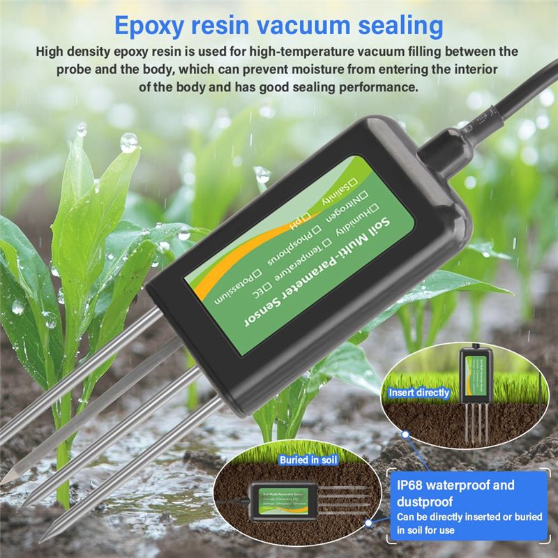 Sensor Tanah AEE6-8In Satu Pak - Precision Farming Smart Agriculture ulasan dan harga