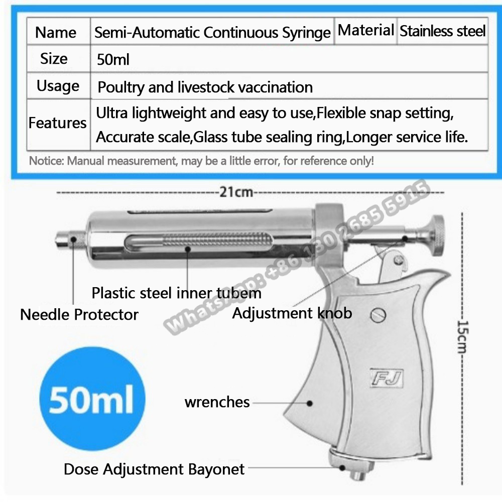 1 buah alat suntik injeksi ber - Veterinary Syringe Gun ulasan dan harga