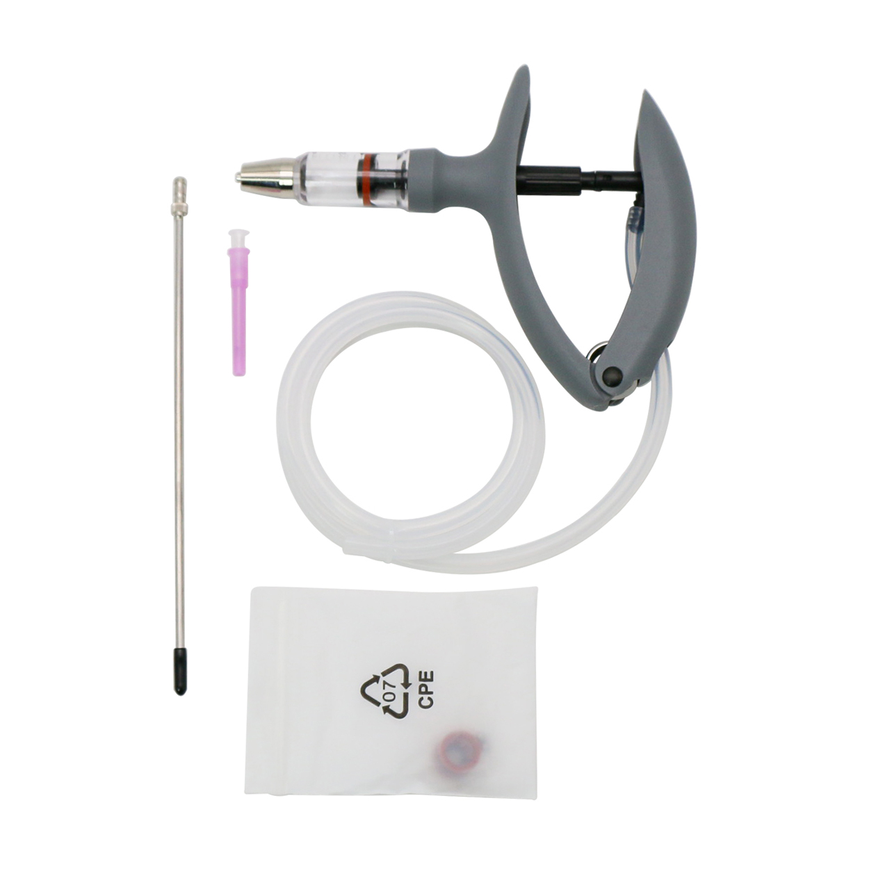 1 Buah 2Ml/5Ml Jarum Suntik Te - Veterinary Syringe Gun ulasan dan harga
