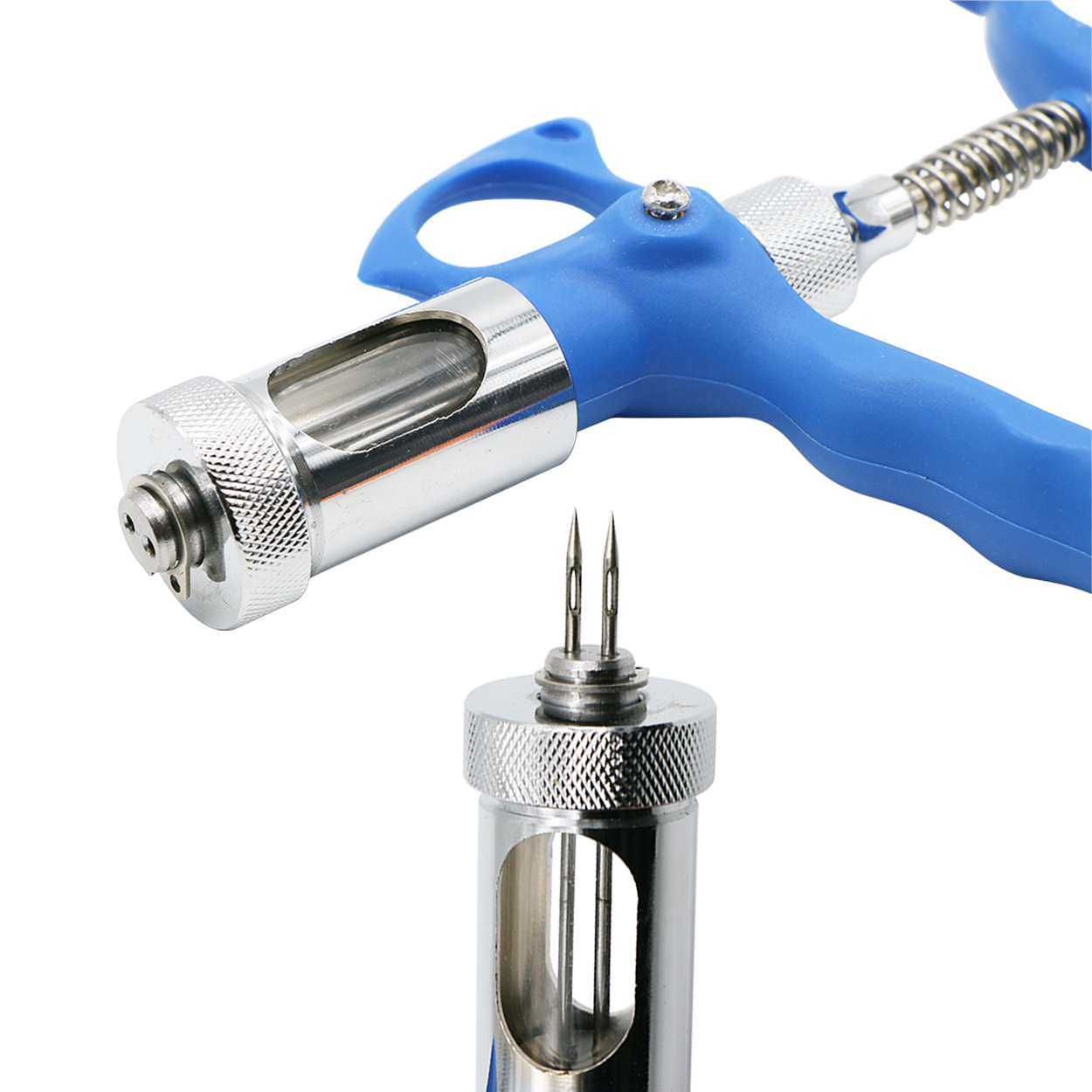 1 Buah 5ml Jarum Ganda Vaksin  - Veterinary Syringe Gun ulasan dan harga