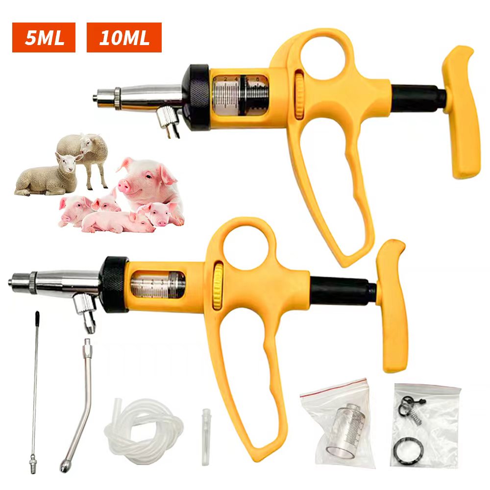 1 Buah 5/10 Ml Jarum Suntik In - Veterinary Syringe Gun ulasan dan harga