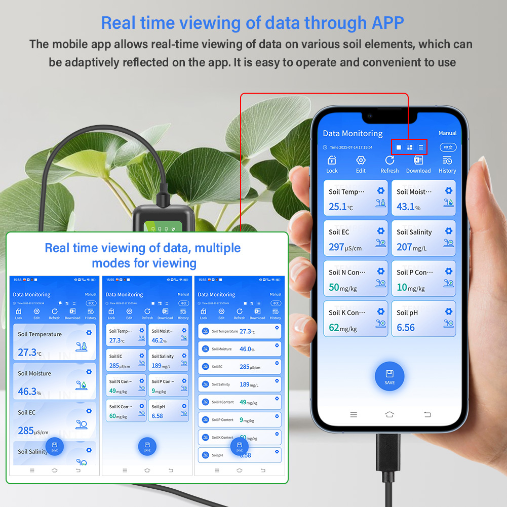 YAGO Sensor Tanah 8 In 1 untuk - Precision Farming Smart Agriculture ulasan dan harga