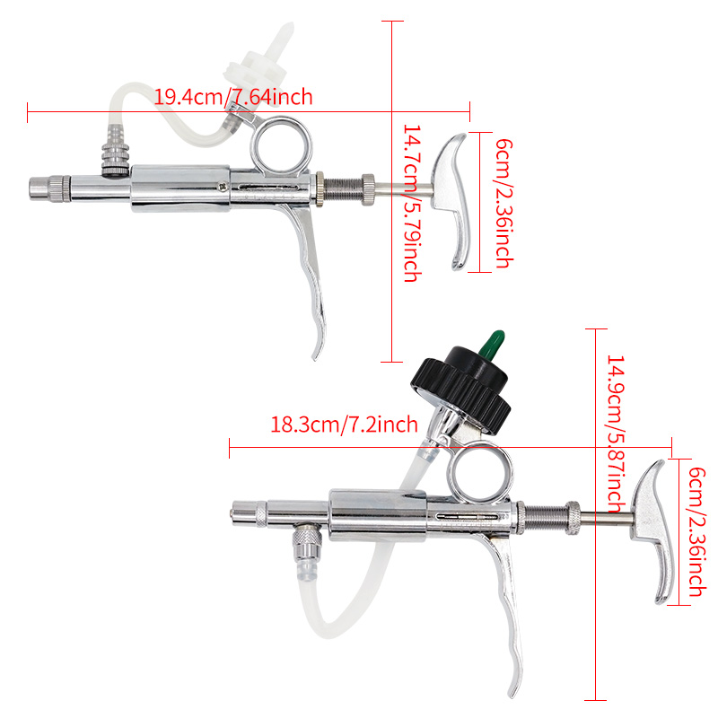 0.5-5Ml Alat Jarum Suntik Teru - Veterinary Syringe Gun ulasan dan harga