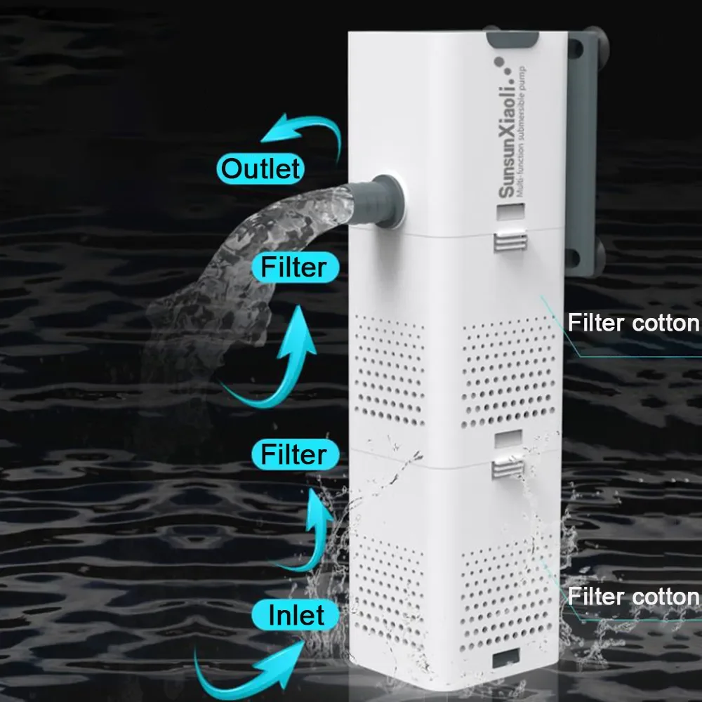 Filter pompa akuarium 3 In 1,  - Fish Pond Aerator ulasan dan harga