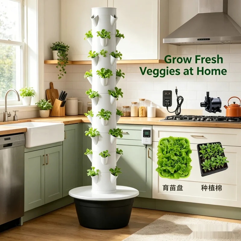 Menara Hidroponik Vertikal Pin - Hydroponic Nft Channel ulasan dan harga