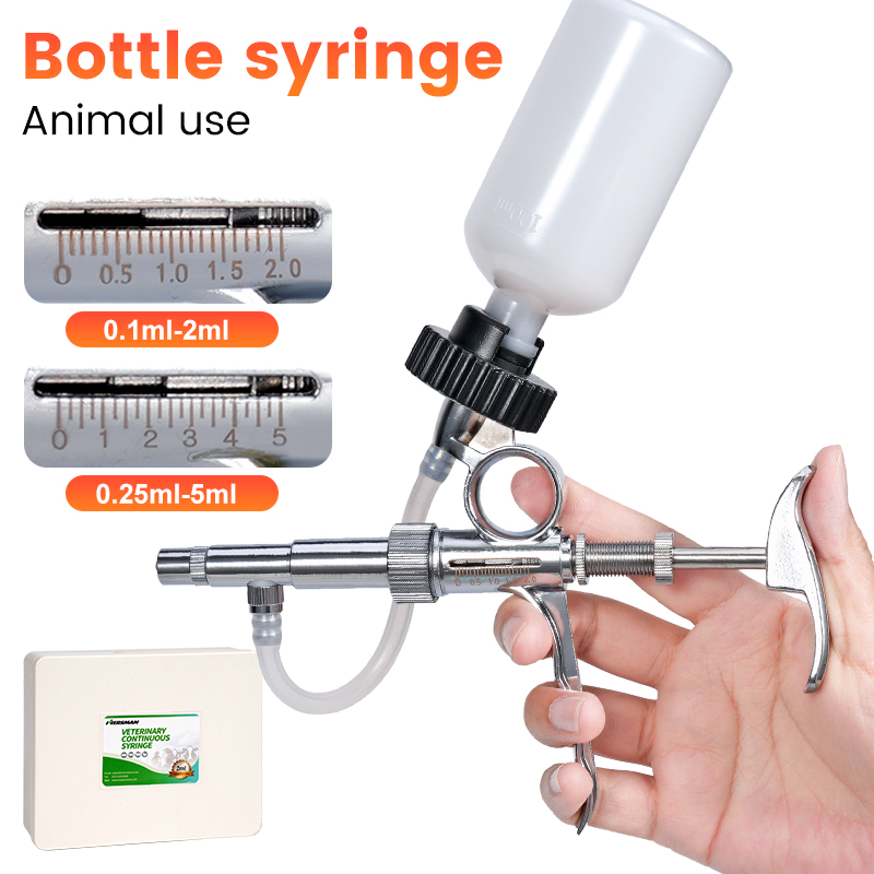 2ml/5ml Injektor Unggas Otomat - Veterinary Syringe Gun ulasan dan harga
