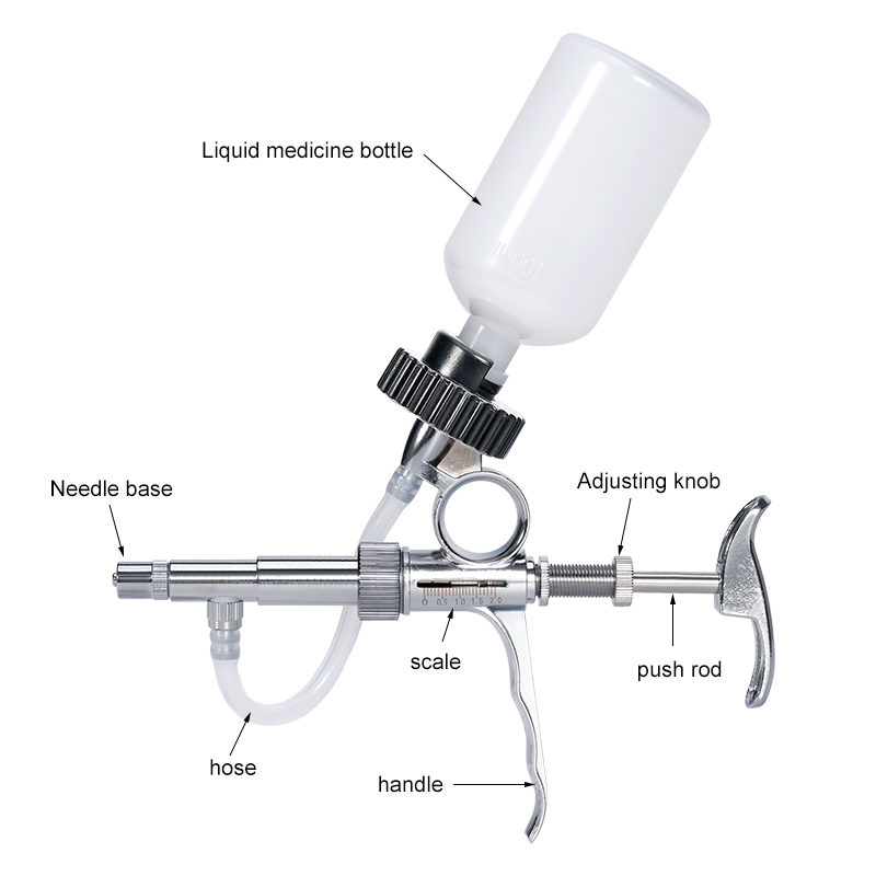 2ml/5ml Injektor Unggas Otomat - Veterinary Syringe Gun ulasan dan harga